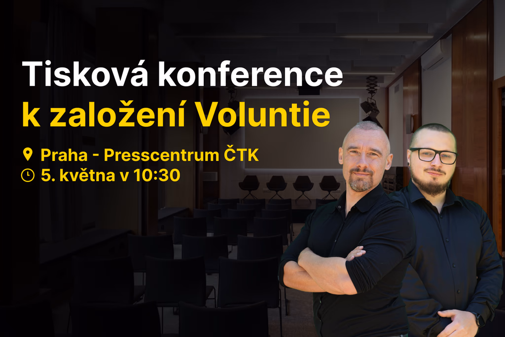 Tisková konference k založení strany
